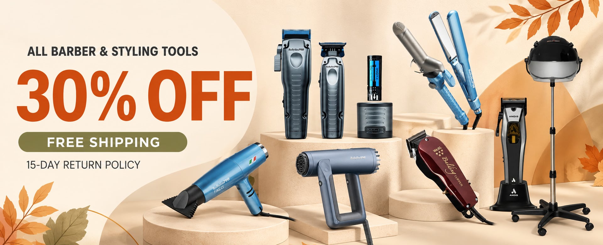 Barber and Styling Tools 30% off