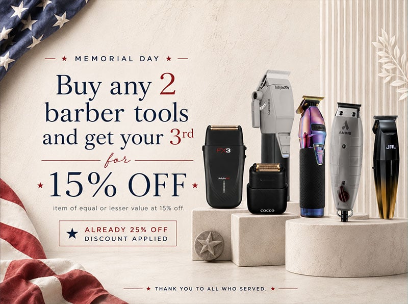 Barber Supplies Tools 15% off on 3rd item