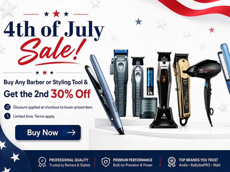 Buy 1 Get 2nd at 30% off Barber and Styling Tools