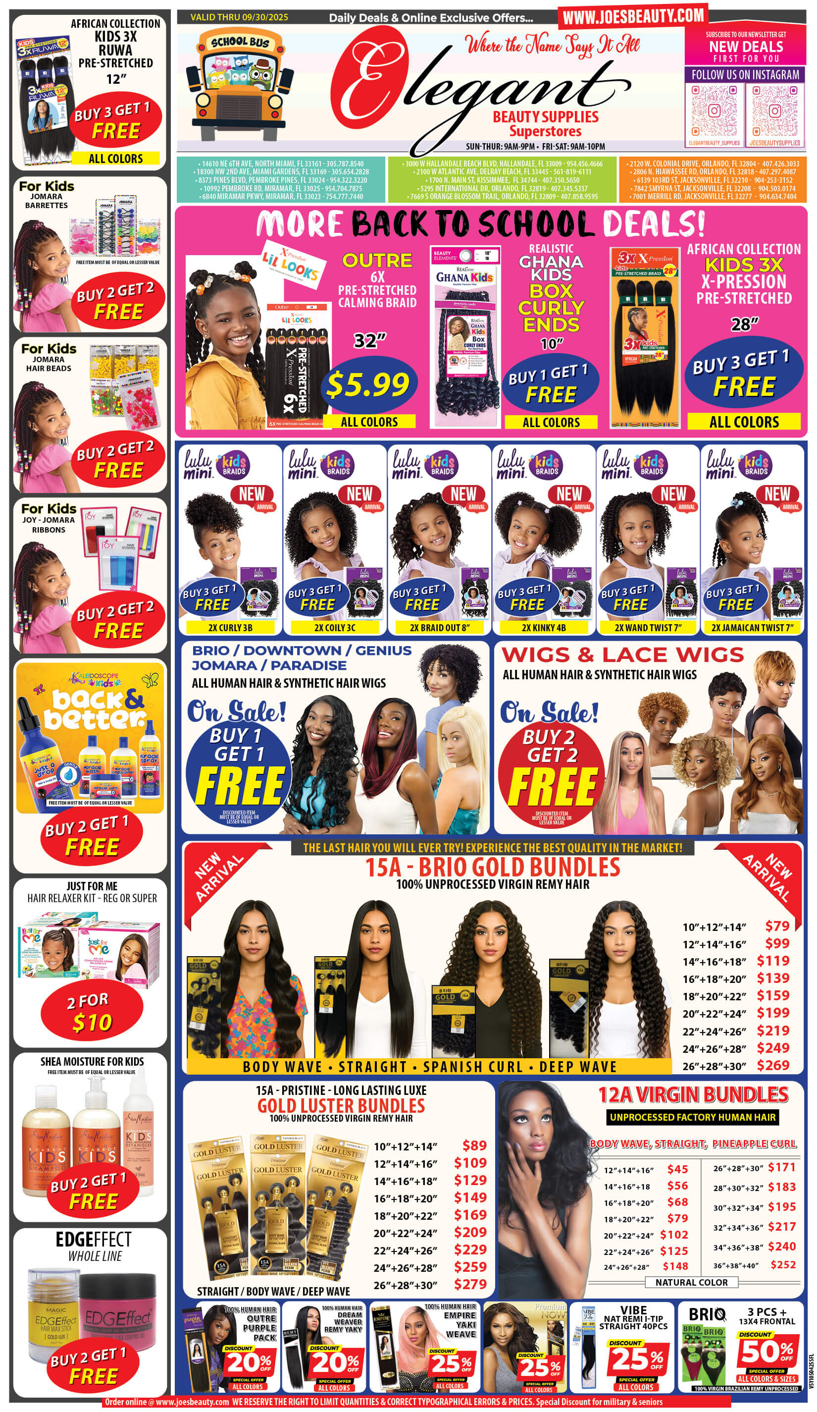 Elegant Beauty Back to School Sale Flyer - August 2025 In-Store Deals