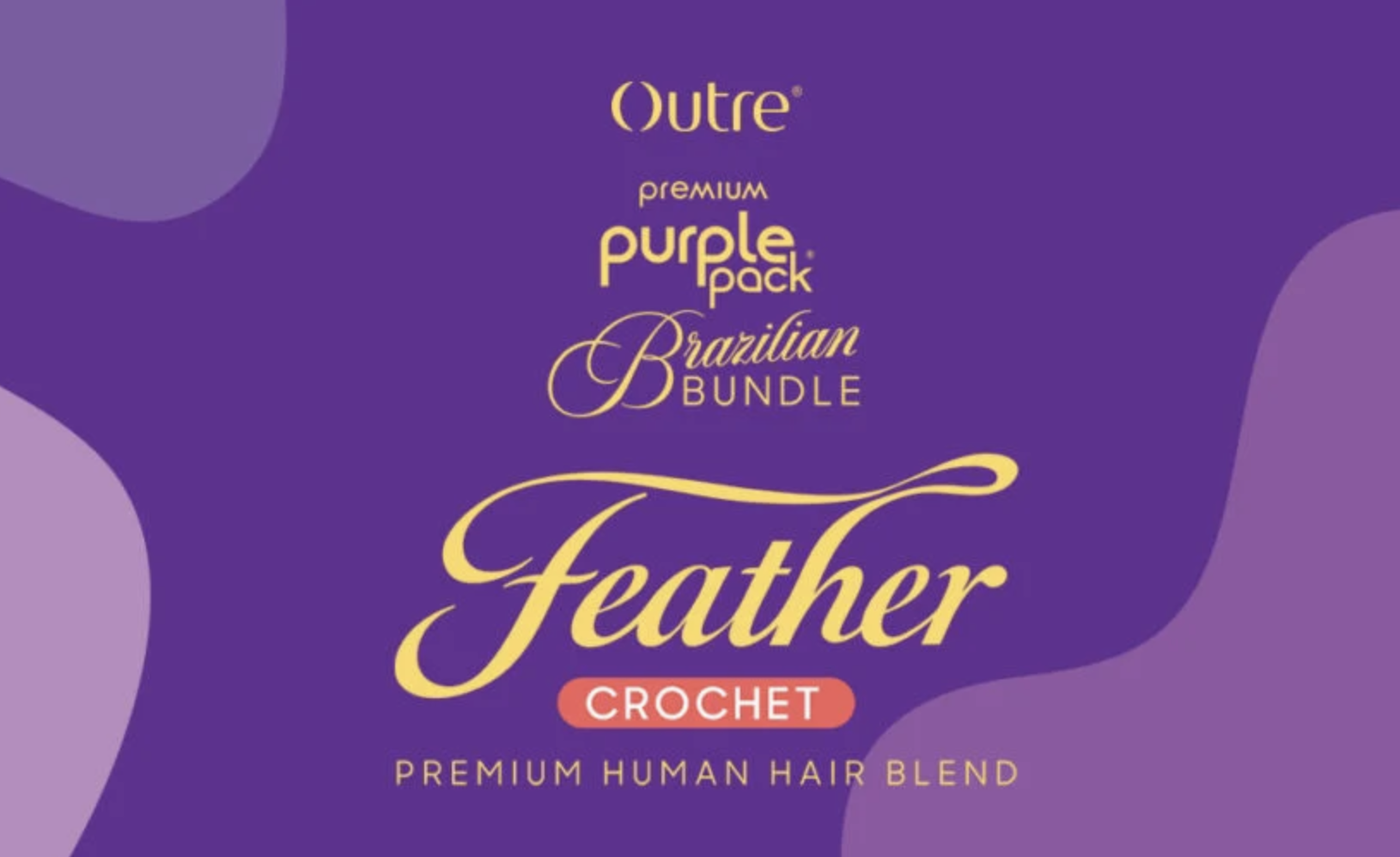 Outré Purple Pack Deep Brazilian Feather Crochet 18 inch