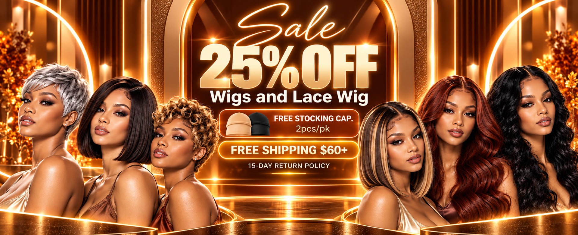 Best Seller 25% off Wigs - free stocking cap