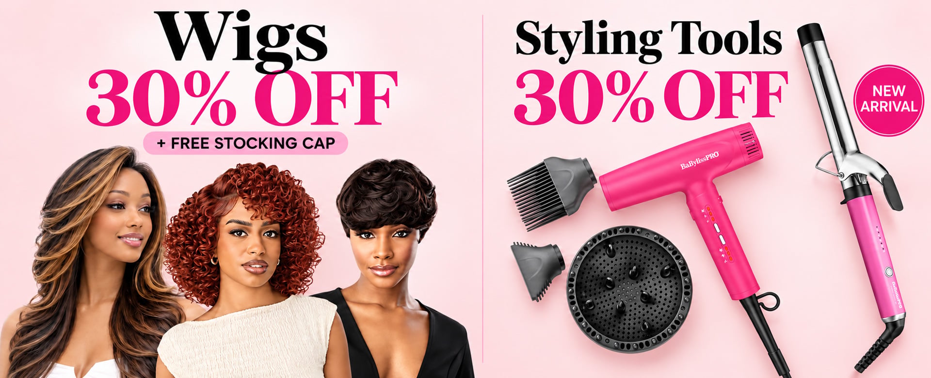 Best Seller 25% off Wigs - free stocking cap