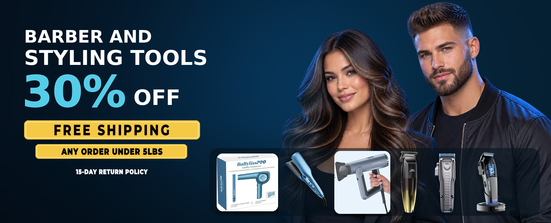 Barber and Styling Tools 30% off